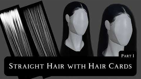 NOMAD SCULT | Straight Hair using Hair Cards | Part 1