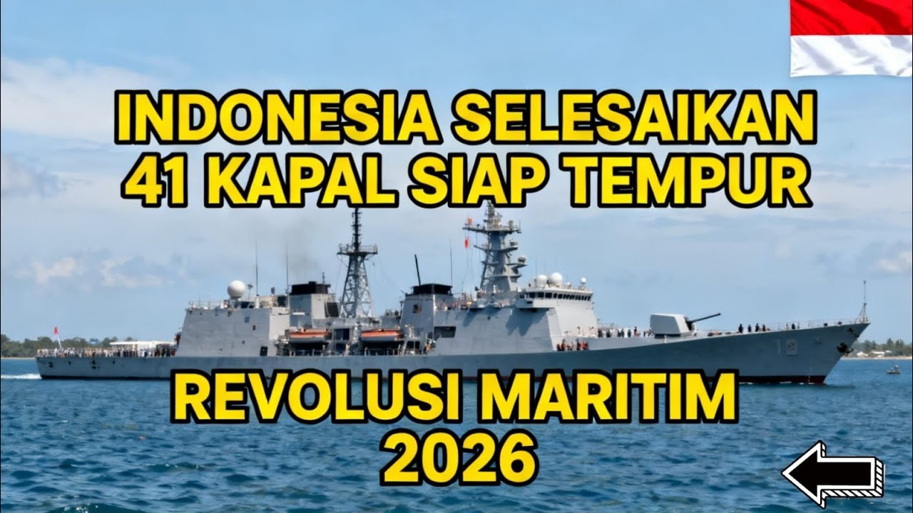 Revolusi maritim 2026 Indonesia selesaikan 41 kapal perang siap tempur