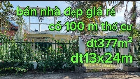 MS1646🌸❤ bán nhà huyện Chợ Gạo Tiền Giang dt377m² có 100 mét thổ cư chỉ có1 tỷ 400 triệu#0386725208#