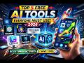 Top 5 FREE AI Tools You Must Try in 2026 (Save Time & Work Faster)