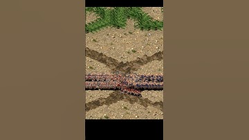 1000 MACEMAN VS 1000 MACEMAN - STRONGHOLD CRUSADER HD BATTLE! #strongholdcrusader #crusader #shorts