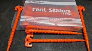 The best tent stakes for windy conditions. Hikemax tent stake review 