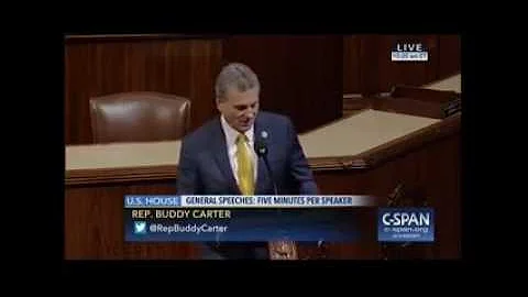 Rep. Carter Recognizes Mary Grosse on the House Fl...