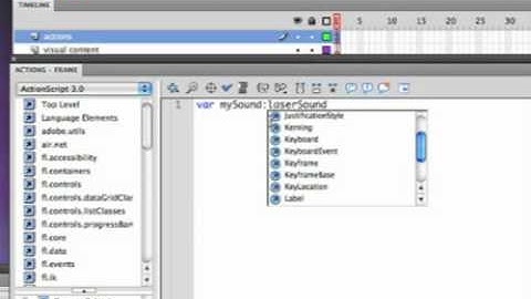 Flash CS5: Importing Sound from Library