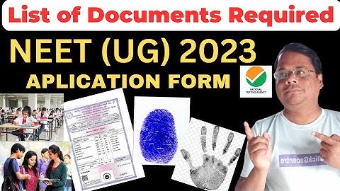 List of  Required Documents NEET 2023 | #neet2023 @smallickgscentreSir