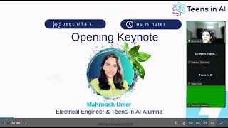 🎤 Opening keynote from Mahroosh Umer #ai4good Incubator 2025 Winner