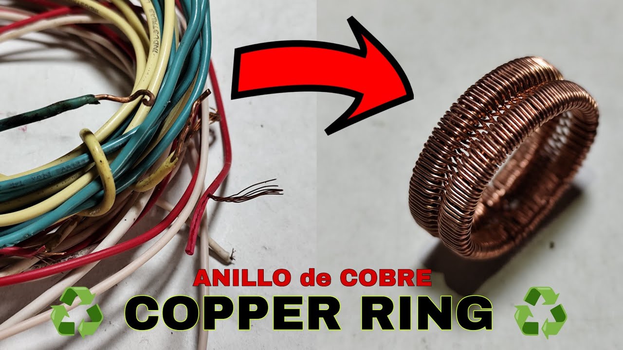 COPPER RING| ANILLO con COBRE reciclado ♻️| ANILLO con COBRE| ANILLO cerrado SIN SOLDADURA.
