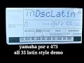 Yamaha psr e473 les 35 dmos de style latin