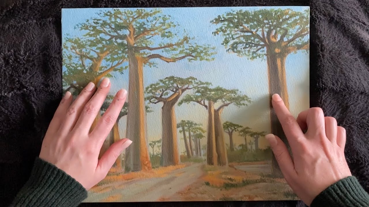 ASMR Art Show & Tell - Showing You My Paintings