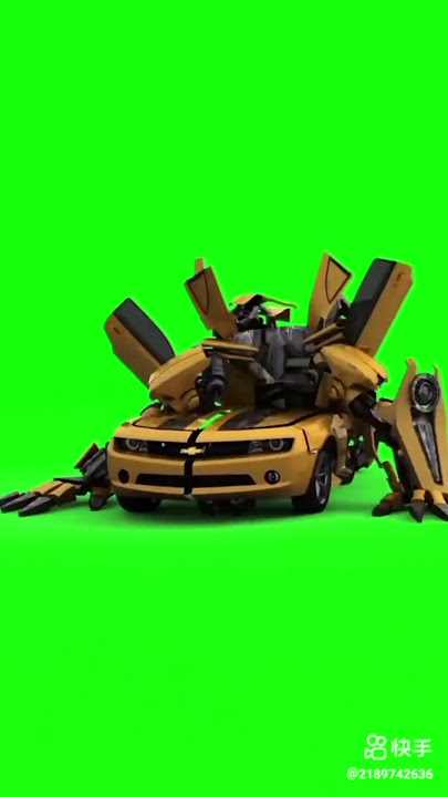 Bumblebee Transformer Green Screen