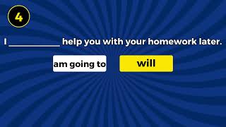 Going to vs  Will Future Quiz Test Your English Grammar Skills!