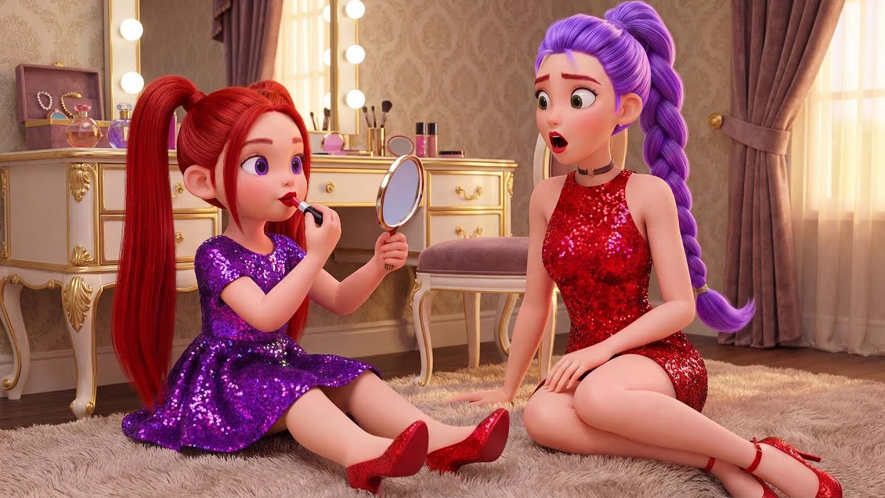 Baby Mira's first time wearing makeup!? Baby Mira's unexpected transformation | K-Pop Demon Hunters