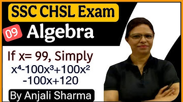 🔥🔥 CHSL Algebra | CHSL Exam 2025 | Algebra Math | Algebra | By Anjali Sharma #ssc #sscmaths #algebra