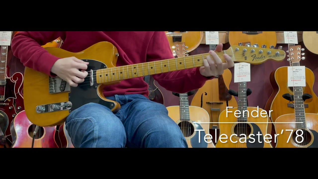 試奏動画】Fender Telecaster 1978年製 [LASTGUITAR] - YouTube