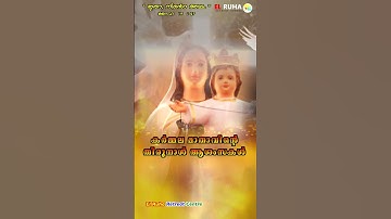 കർമ്മല മാതാവിന്റെ തിരുനാൾ ആശംസകൾ  #elruha#karm alamathav#mathavintethirunaal#holymary#rosary#mathav#