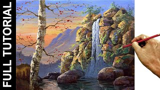 TUTORIAL : Acrylic Painting Landscape / Waterfall and the Old Tree / JMLisondra TUTORIAL : Acrylic Painting Landscape / Waterfall and the Old Tree / JMLisondra