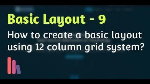 How to Create a Basic Layout using CSS 12 Column Responsive Grid? | Part 1