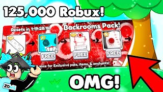 😈🤑 Spending 125,000 ROBUX on BACKROOMS PACK & GOT ??? in Pet Simulator 99!