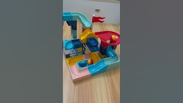 Oddly Satisfying Video 🟣 Marble Run Slide Building Blocks