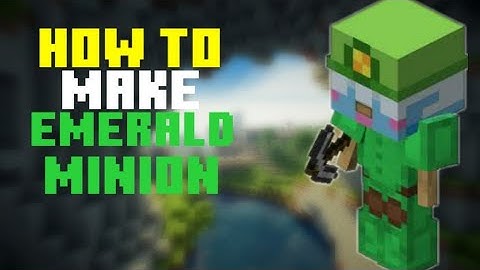 How to make emerald minion in fakepixel | hypixel like skyblock server for cracked user #minecraft