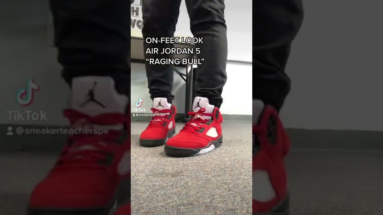 ON-FEET LOOK | Jordan 5 “Raging Bulls” | The Sneaker Teacher