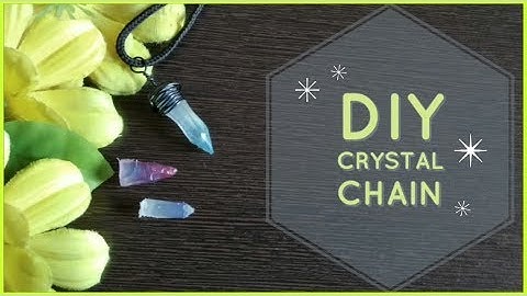 DIY CRYSTAL CHAIN | easy to make | with hot glue stick| [ DIYCA]
