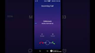 Huawei Incoming Call Screen