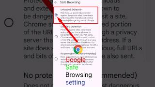 How To Turn On Enhanced Protection in Chrome 💯 || Google Safe Browsing ||#shorts#viral