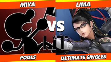 Litvitational 3 - Miya (Game & Watch) Vs. Lima (Bayonetta) Smash Ultimate - SSBU