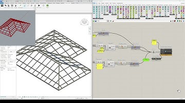 Roof Truss Structure  - Rhino inside Revit (Tutorial video)