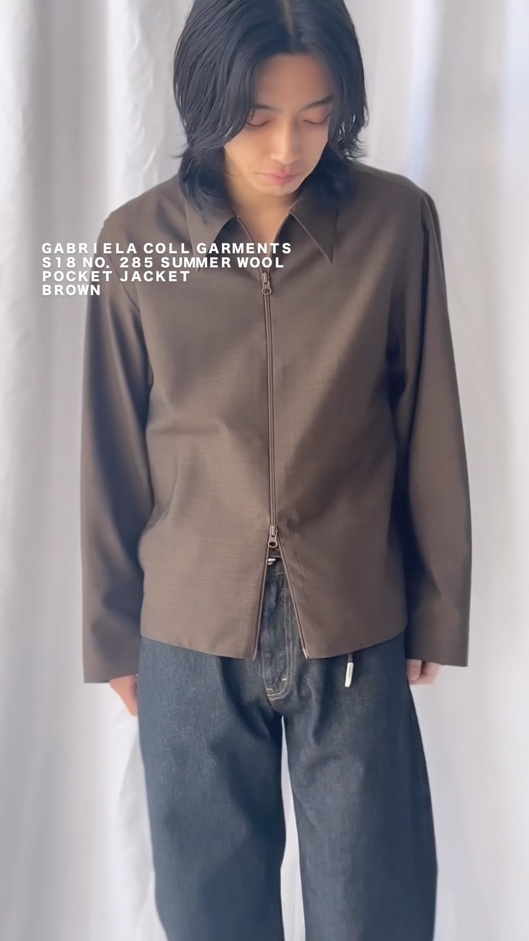 GABRIELA COLL GARMENTS】S18 NO.285 SUMMER WOOL POCKET JACKET