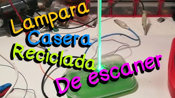 Lampara Casera (reciclada de escáner)