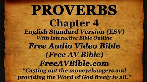 Bible Book 20  Proverbs Complete 1- 31, English Standard Version ESV Read Along Bible, (God's word)