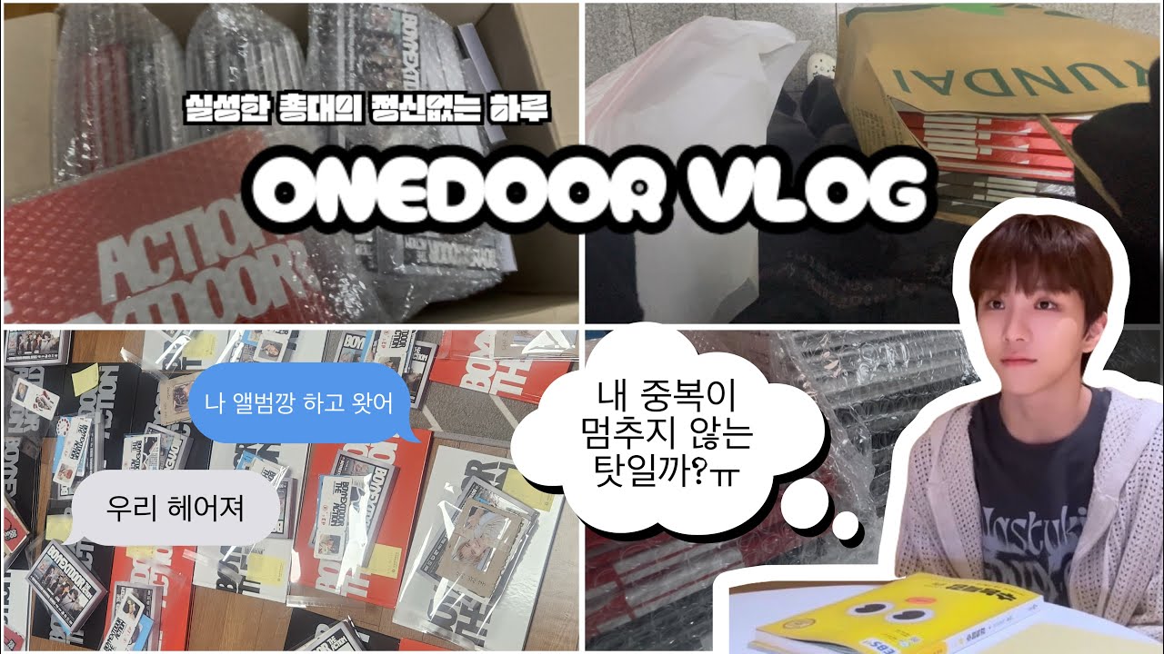 [원도어 브이로그] 무려 18인의 총대를 맡은 자의 수난기🥲 | 위버스·럭드4사 분철 | 보넥도 · 앨범깡 · 디액션 · 덕질로그 · 원도어로그