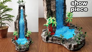 How to make beautiful fountain waterfall show piece