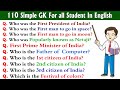 110 simple gk for kids in english  kids gk  gk for all student in english  general knowledge gk