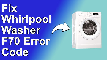 Whirlpool Washer F70 Error Code (Why It Happens And Solutions To The Error)