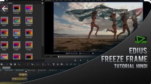 #EDIUS  FREEZE FRAME TRAINING TUTORIAL || ONE SCREEN DUPLICATE PICTURE || HINDI