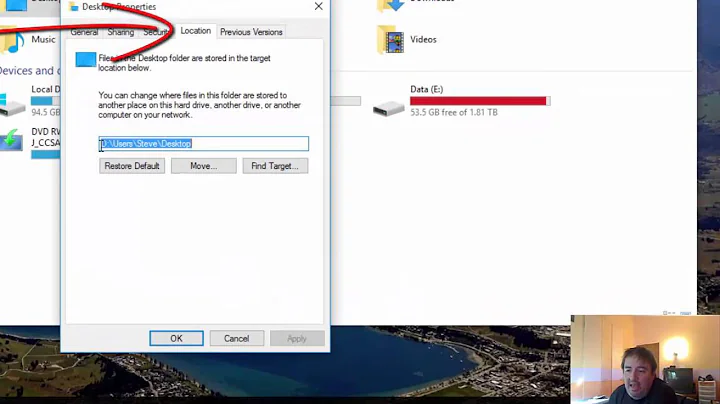 Moving User Profile Folders in Windows 10