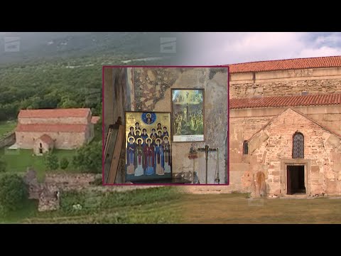 ფრესკაში ჩაჭედებული ლურსმანი და ზედ დაკიდებული ხატი | ვანდალიზმი ხაშმის ტაძარში