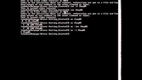 UNIX Basic commands  Getting Started - Video 2