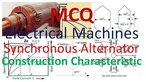 Electric Machine | Synchronous alternator | Objective MCQ | Construction | Characteristic | SSC JE