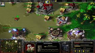 Прохожу все карты Warcraft 3 против слабого ИИ - Excavation Site FFA (13)