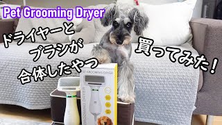 [ENG SUB]【ペット用品】ドライヤーブラシの商品レビューPet Grooming Dryer REVIEW. {商品レビュー}[便利グッズ］