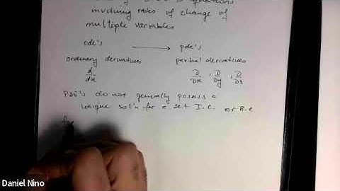 9.1 Introduction to partial differential equations (PDEs):  Motivation