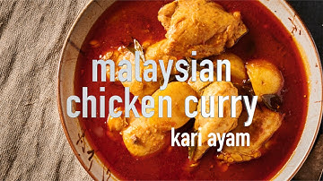 Malaysian chicken curry - kari ayam