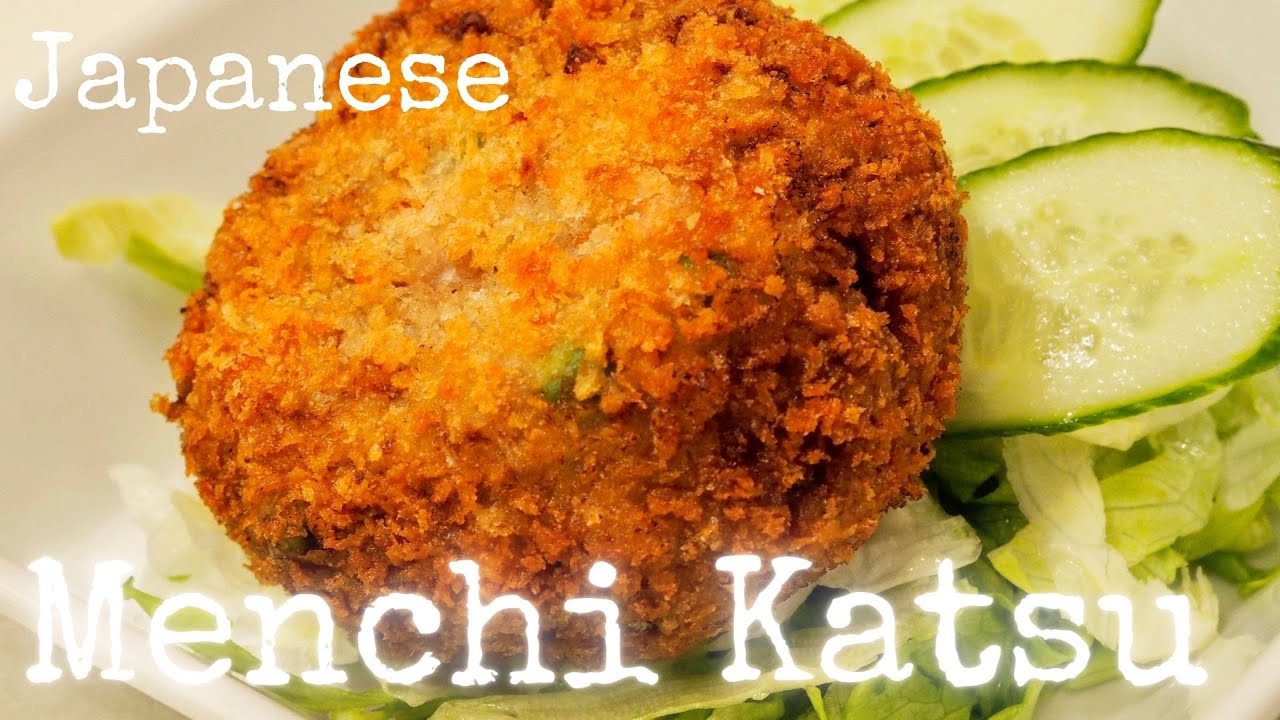 How To Make Menchi Katsu Minced Pork Katsu Recipe Japanese Home Cooking Youtube