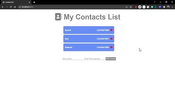 🔴 Mini Contacts List Application | Back End Web Development using MongoDB, ExpressJS, NodeJS, JS 🔥