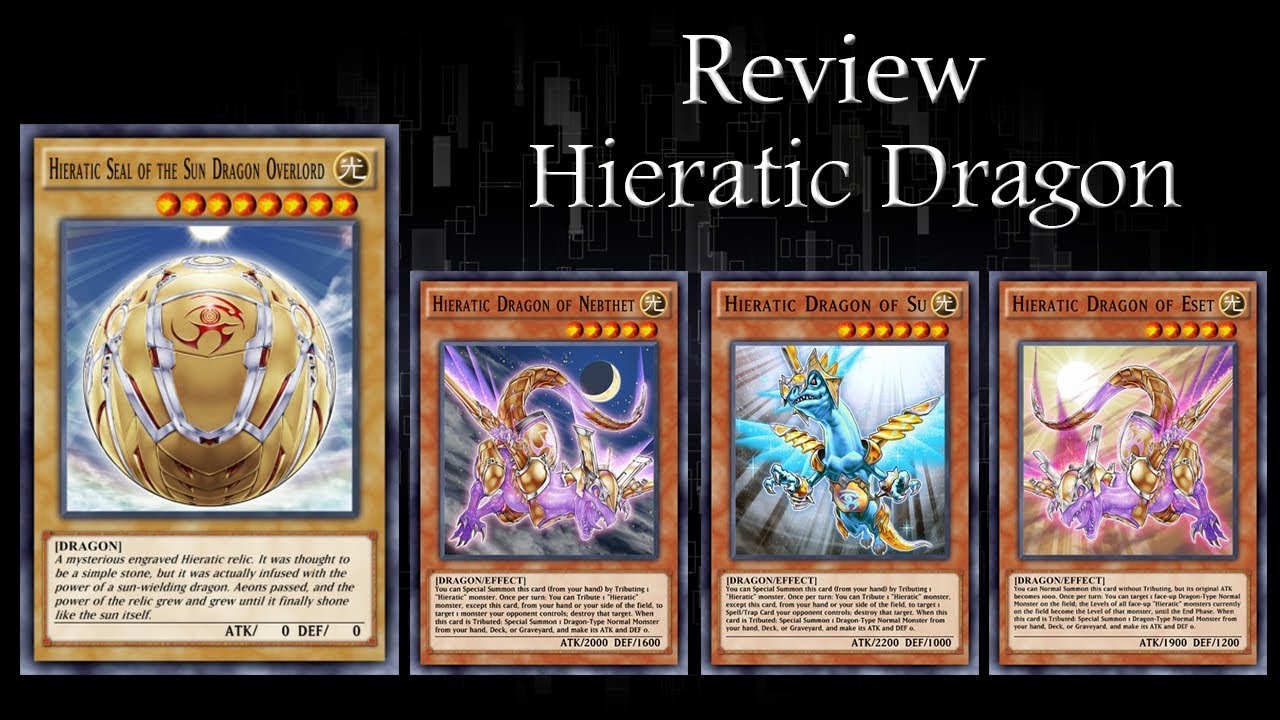 [YuGiOh! Duel Links] Review Deck Hieratic Dragon YouTube