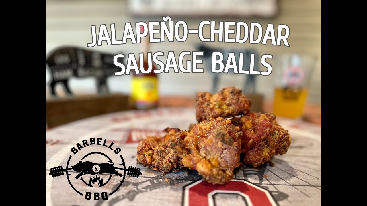 JalapeñoCheddar Sausage Balls on the Pellet Grill Barbells & BBQ